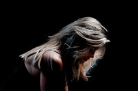 Model silhouette in profile