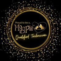 Magpie Beauty logo- gold and black details