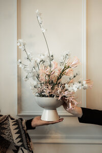 Modern wedding florist team in Oregon