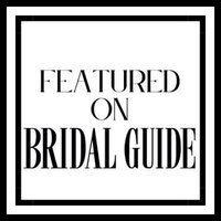 A badge that reads "featured on Bridal Guide" indicating that Beauty of the Soul Studio is a wedding photographer published by the Bridal Guide blog