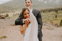 bride and groom portrait