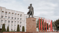 Lenin statue in Grodno, Belarus