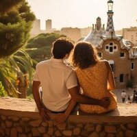 Couple sitting together at sunset, symbolizing healing and reconnection after online affair recovery counseling for Florida couples.