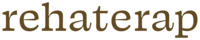 zlatohnědé logo pro rehabilitační centrum Rehaterap