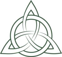 A Viking Inspired Dark Green Celtic Knot