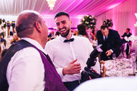 Grandmother having fun at wedding reception