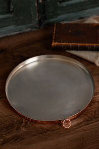 Coppermill Kitchen Round 11' or 12' Copper Baking Tray with tin lining