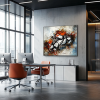 Kantoorinrichting met kunst