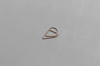 Druppel paperclip koper voor geboortekaartjes