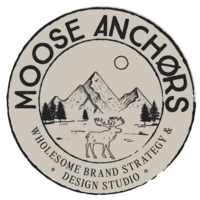 moose anohors wholesome branding studio logo
