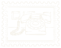 telephone stamp illustration