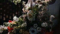 Detail of wedding florals