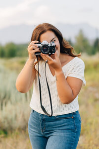 Brand photographer taking photo
