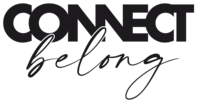 Connect Belong logo featuring a creative twist with the "N"s connected, and "Belong" in elegant script.