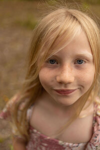 Girl smiling at the camera