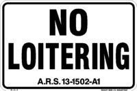 no loitering