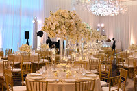 ballroom decorated for a wedding