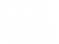 White illustration of laptop
