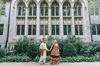 Chicago wedding pictures at Wrigley Building