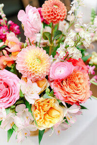 Bride with Soft Flowers
