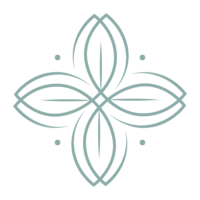 Geometric Floral Icon