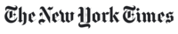 The New York Times logo black