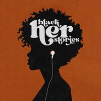 Silhouette of a Black women listening to a podcast