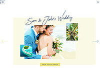 Gallery editorial Wanderlust weddings Showit website by The Template Emporium