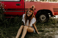 woman smiling