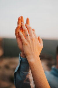 couple holding hands