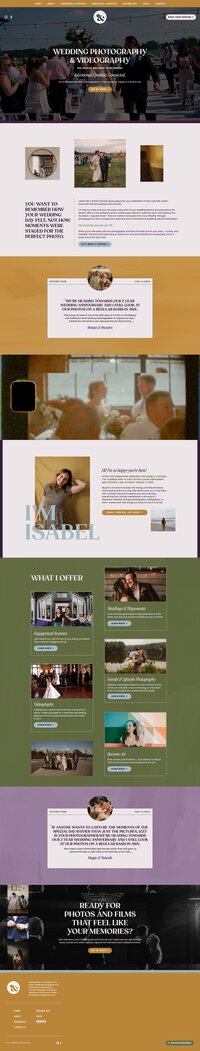 Homepage of Harry's website