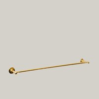 Polished brass towel bar