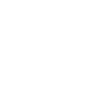 Simple white silhouette of a cow.