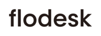 Logotype for Flodesk in lowercase black lettering, perfect for online business managers seeking a sleek design.