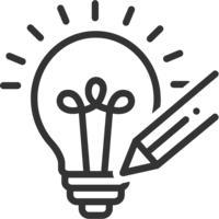 Lightbulb icon representing innovative data creation solutions for AI models.