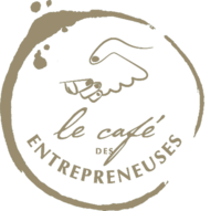 Logo rond Café des entrepreneuses à la Roche-sur-Yon en Vendée