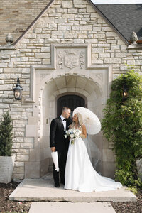 Venue3Two wedding in Grand Rapids Michigan Bride and Groom Portrait 