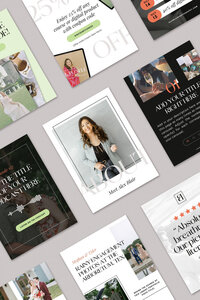 brand identity design and social media templates for photographer