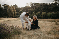 couple maternity shoot at golden hour