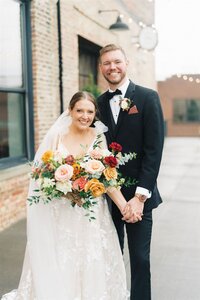 Bride and groom portrait