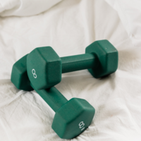 A visual metaphor for the 'Lifestyle & Wellness' blog category featuring weights, indicating the balance of exercise and wellness.
