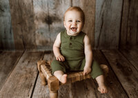 Toddler photography session in a studio in  Colorado.