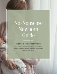 An instant download for newborn baby advice