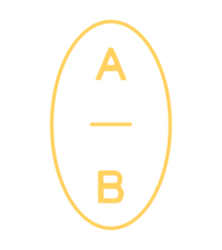 Anna Bradshaw monogram logo yellow