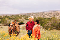 couple with their horse