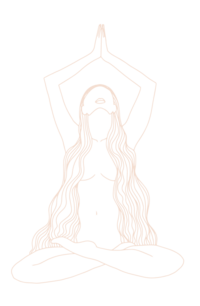 Illustration of a woman in a yoga pose