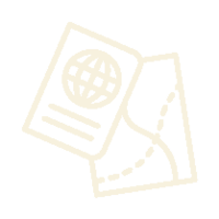 passport and map vector