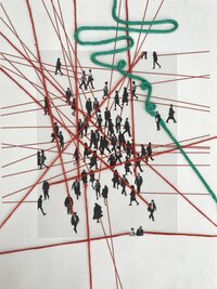 Nike shoes in a design for social media