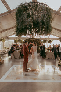 Obsidian Ridge tent fall wedding