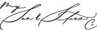 Script hand lettered My Sun and Stars Co